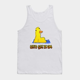 Let's Get It Om Yoga Duck Funny Yoga Tank Top